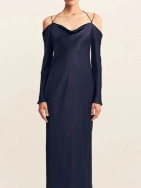 Shona Joy La Lune Off Shoulder Tie Maxi Dress